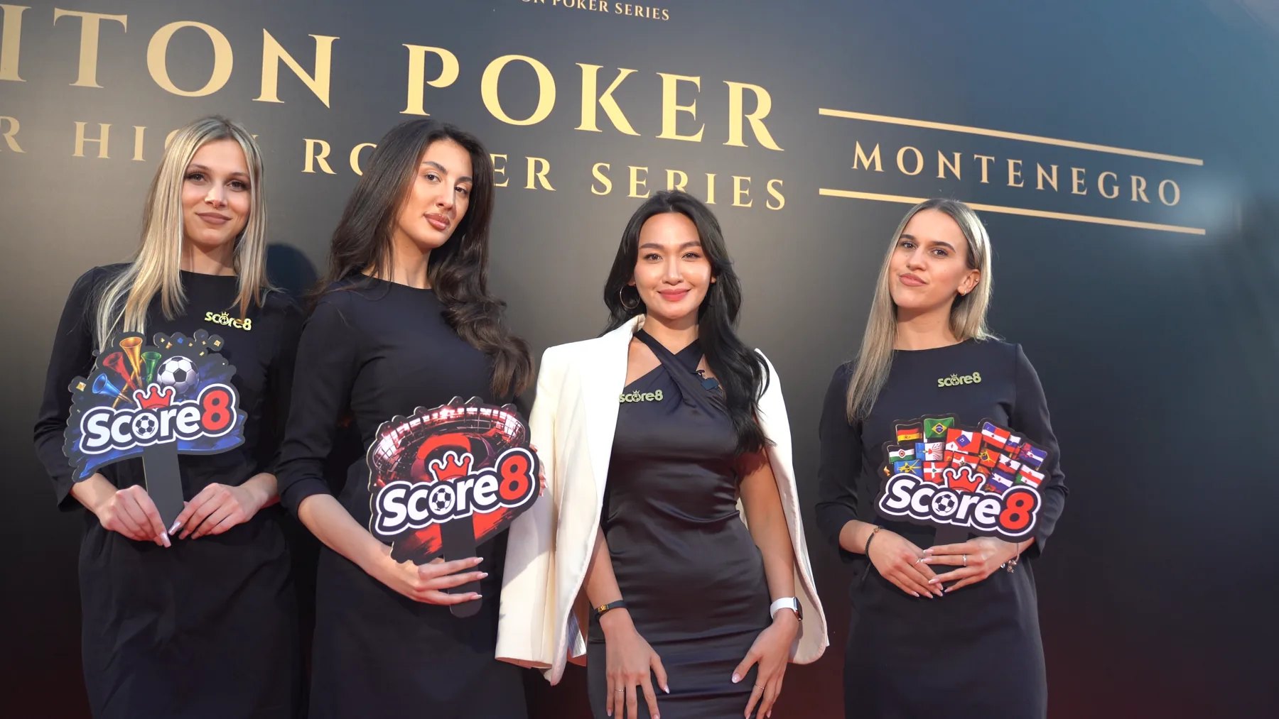 Score8 team at an international event